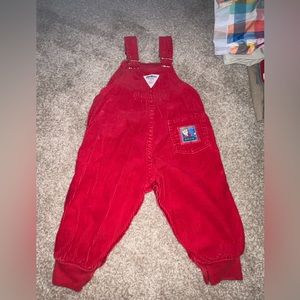 Red osh kosh bgosh overalls